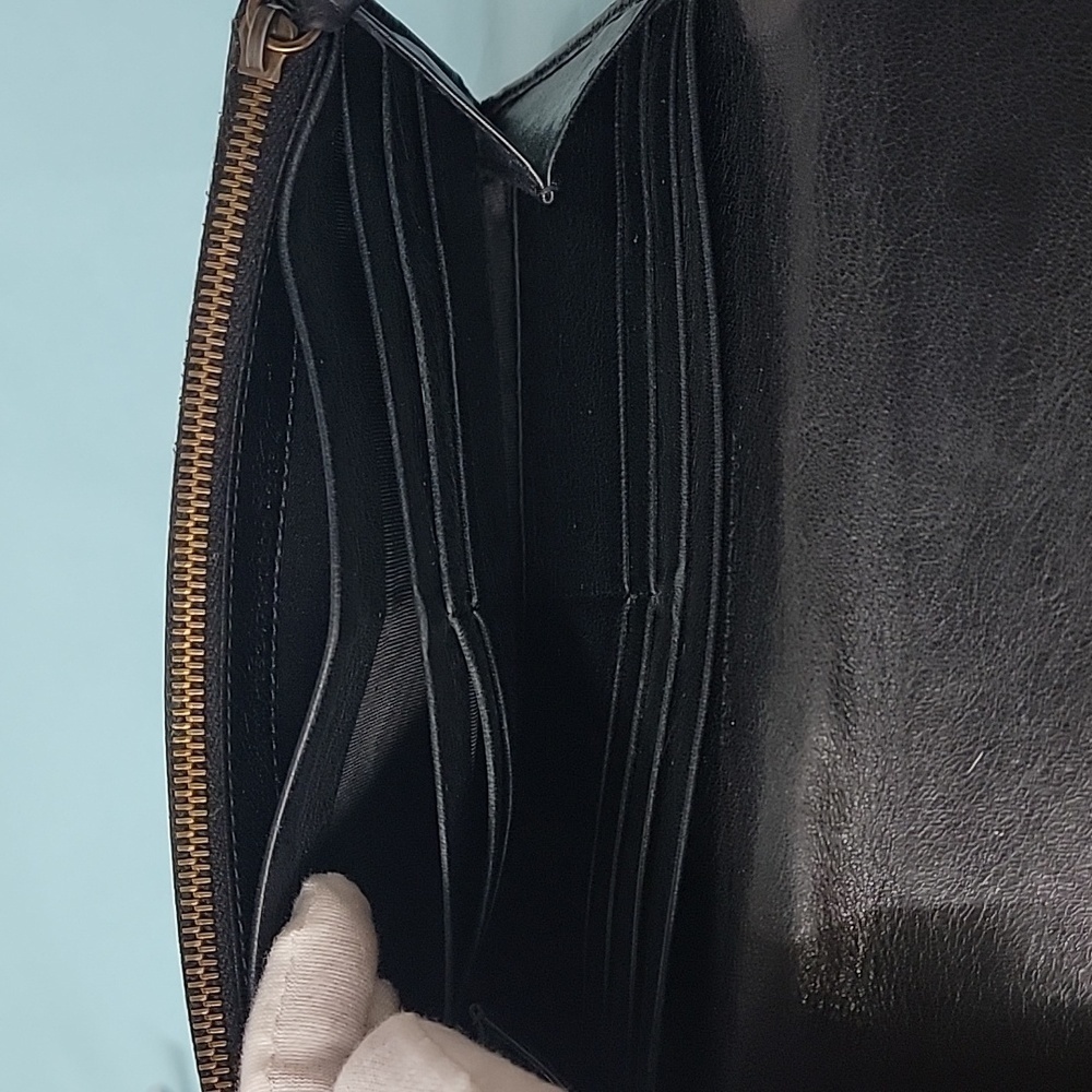 BALENCIAGA Agneau Classic Hardware Magnetic Closure Wallet Black - Picture 12 of 16